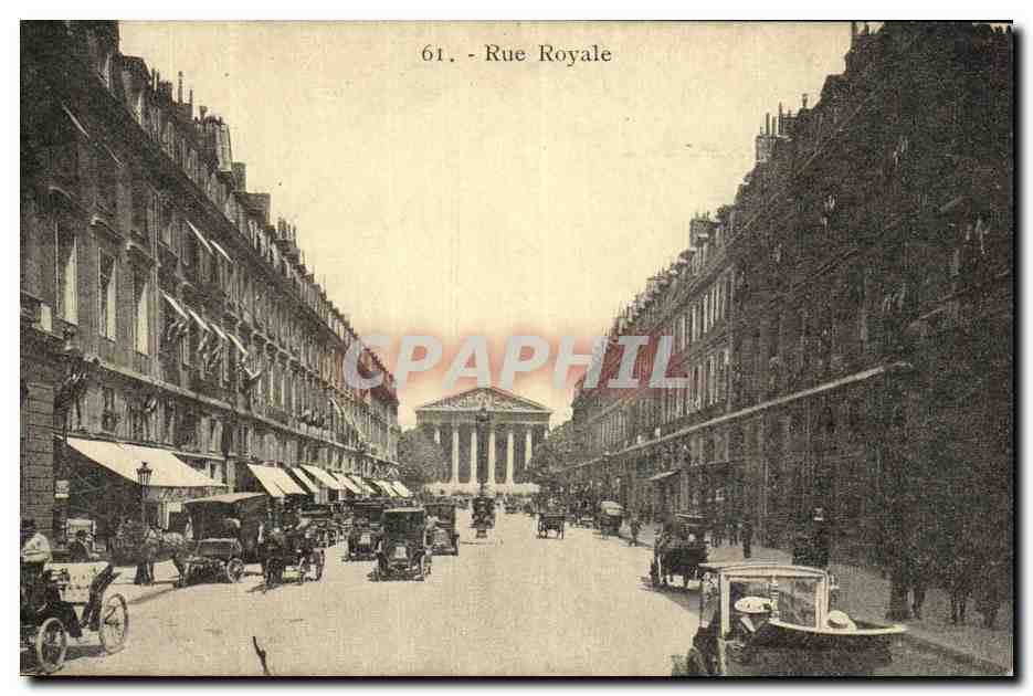Paris - 8 - Rue Royale - Le Madeleine - CPA 