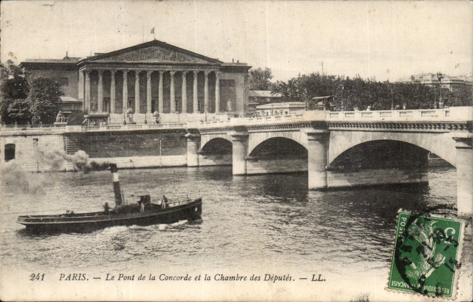 Paris - 8 - Le Pont de la Concorde - Chambre des Deputes - CPA 