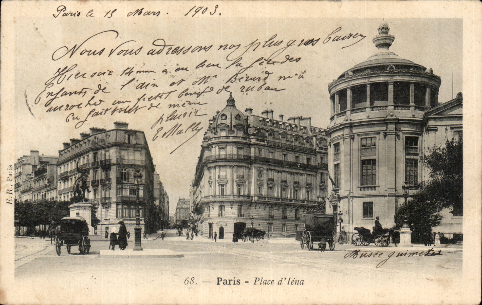 Paris - 16 - Place d'Iena - CPA 