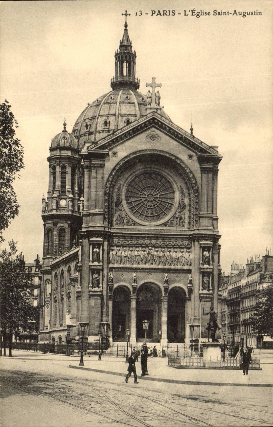 Paris - 8 - L'Eglise Saint Augustin - CPA 