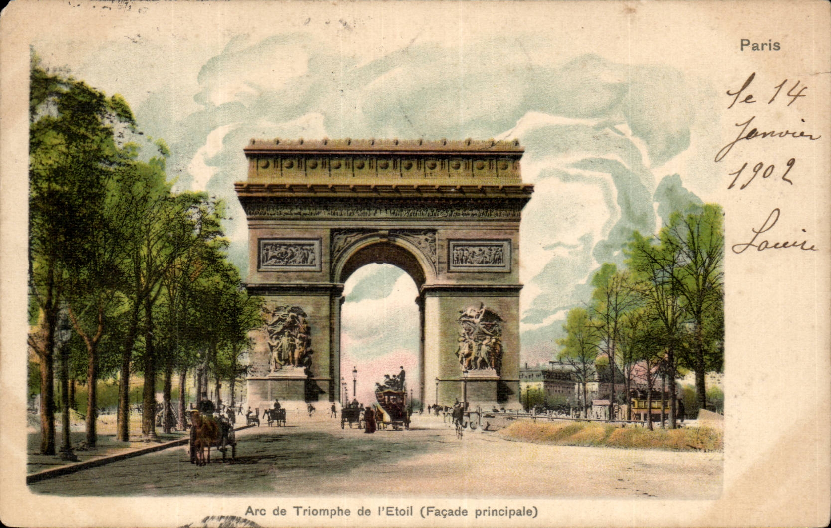 Paris - 8 - 1902 - L'Arc de Triomphe - CPA 
