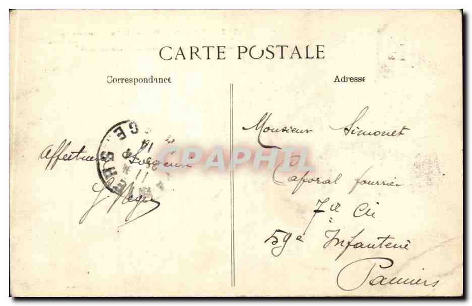 Paris - 8 - Place de la Concorde - CPA  — Rückseite