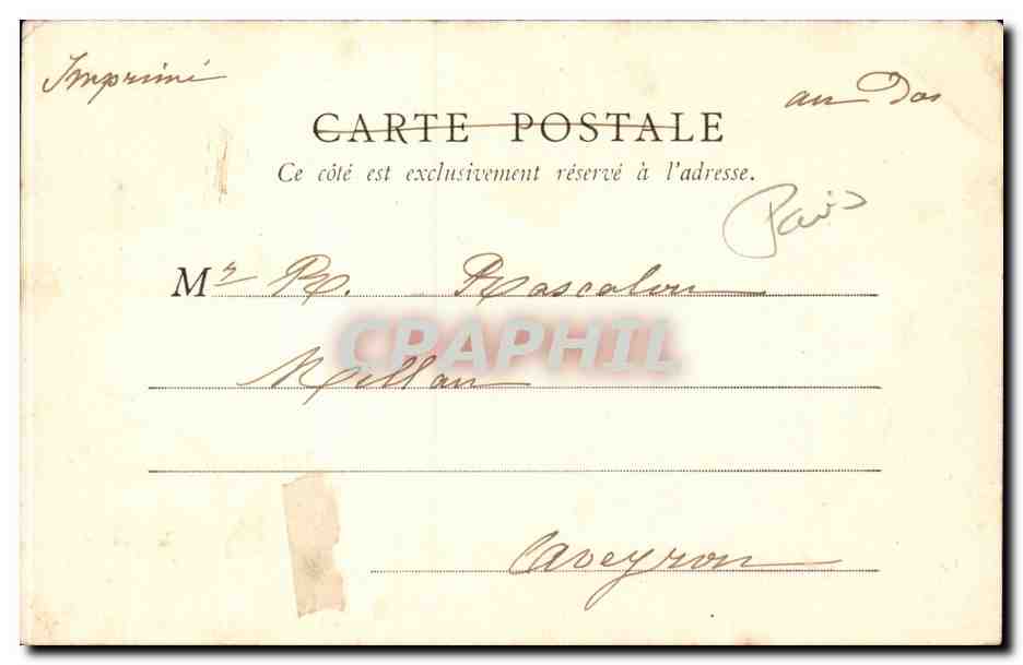 Paris - 10 - Saint Martin - CPA  — Verso