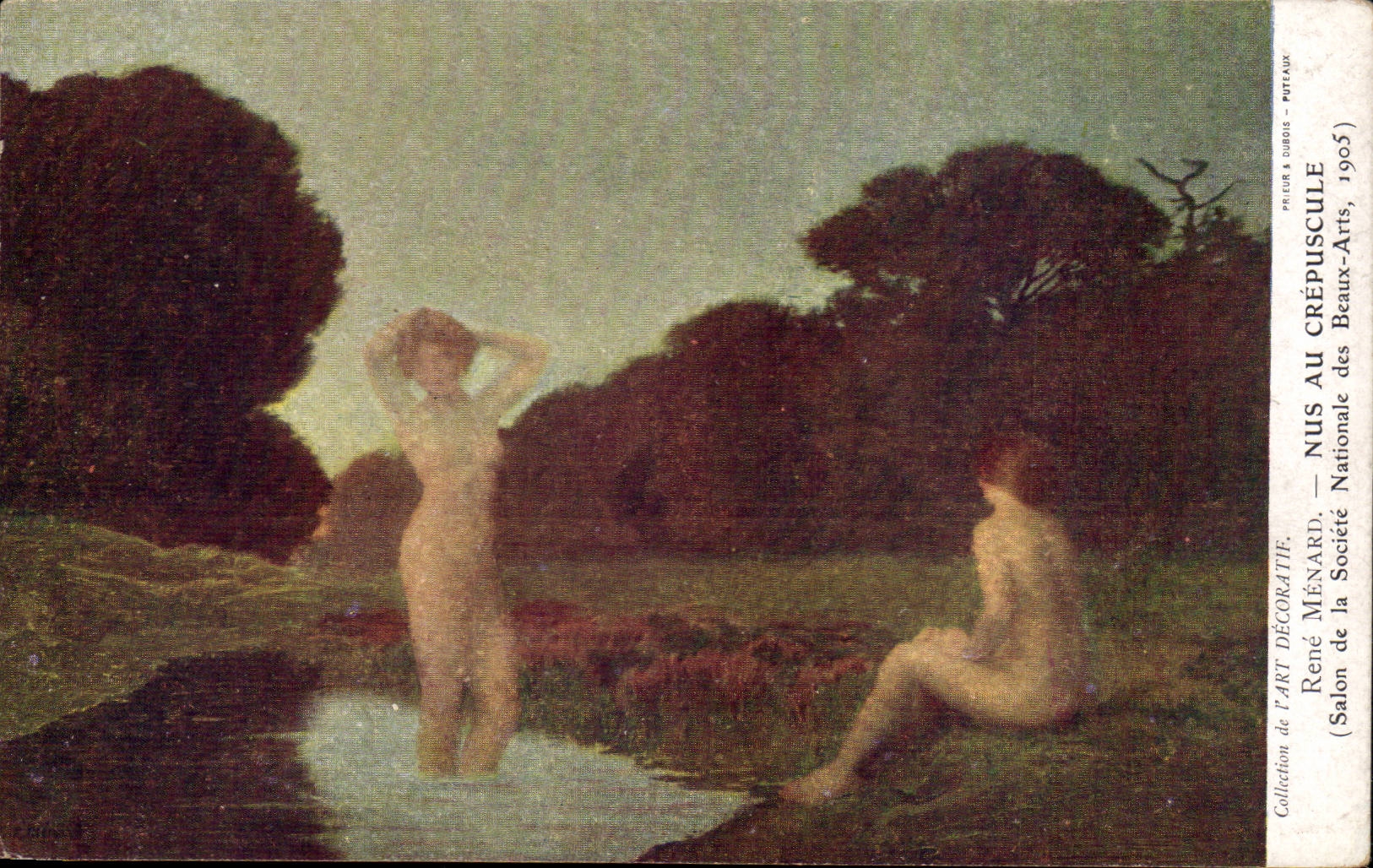 Fantaisie - Erotique - Nus - Rene Menard - Nus au Crepuscule - CPA 