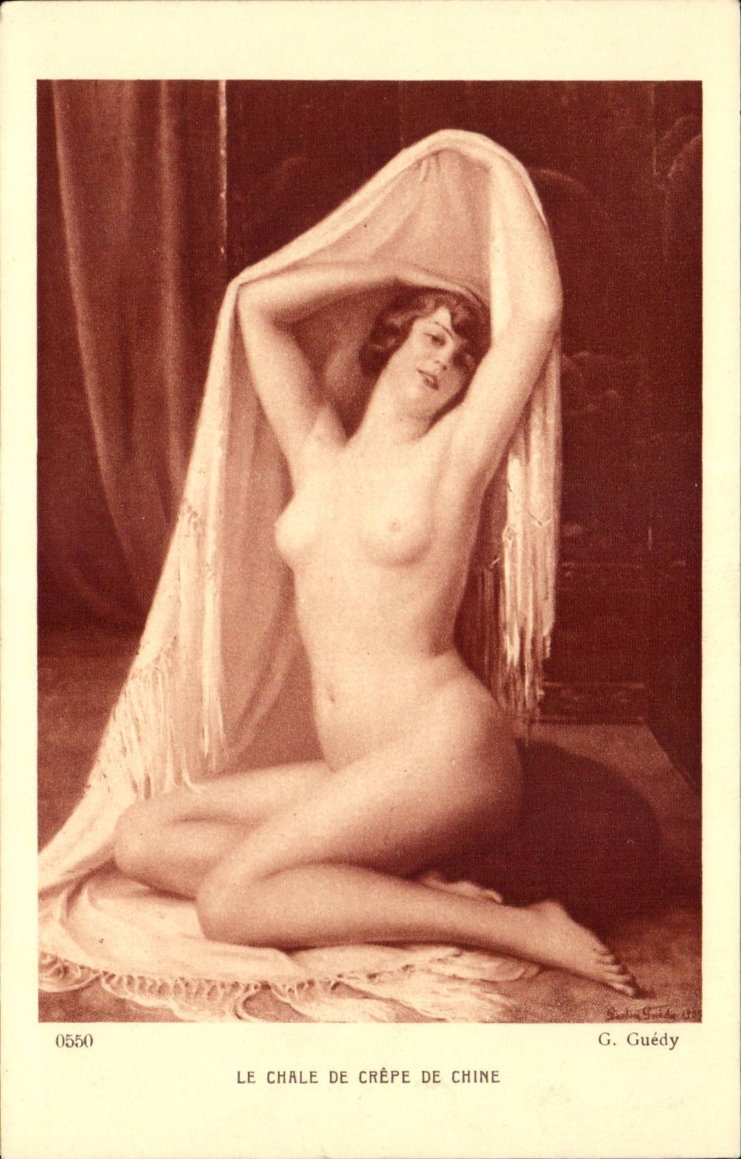 Fantaisie - Erotique - Nus - Femme - Beautiful nude with provacative pose - CPA 
