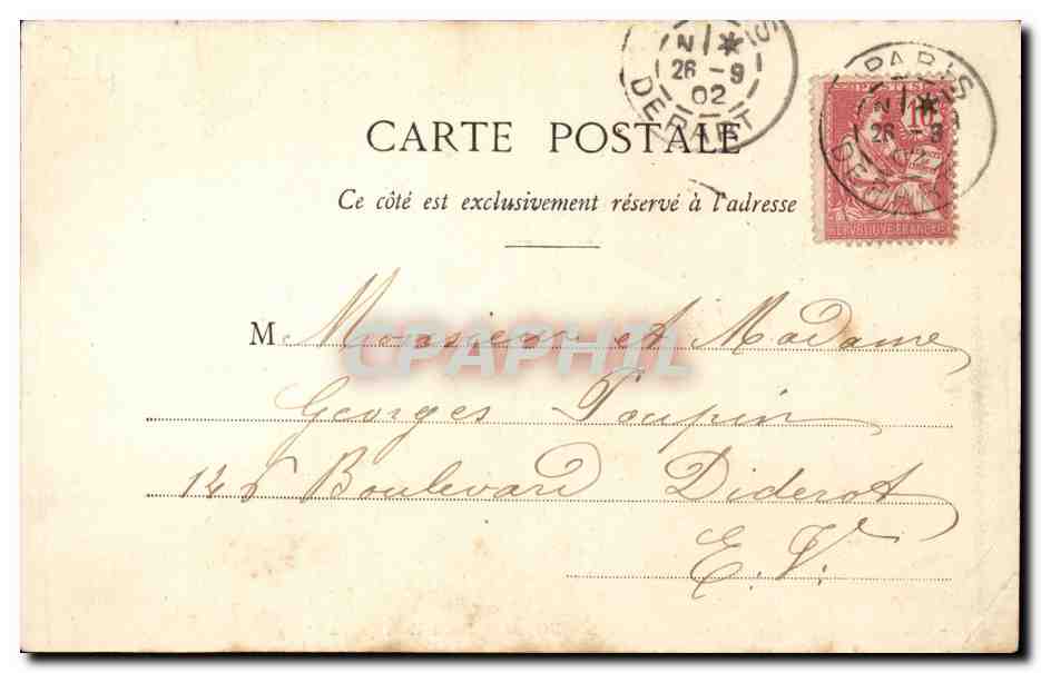 Paris 10 - Boulevard Saint Martin - Theatre de la Remaissance - CPA  — Verso