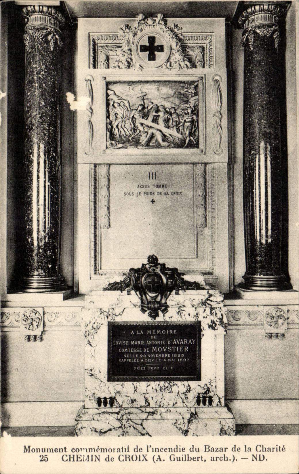 Paris - 1 - Monument Commemoratif de l'Incendie du Bazar de la Charite - CPA 