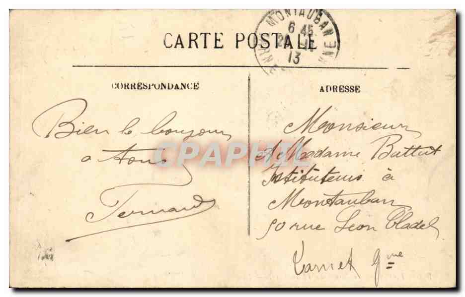 Paris - 1 - Le Jardin du Palais Royal - CPA  — Rückseite