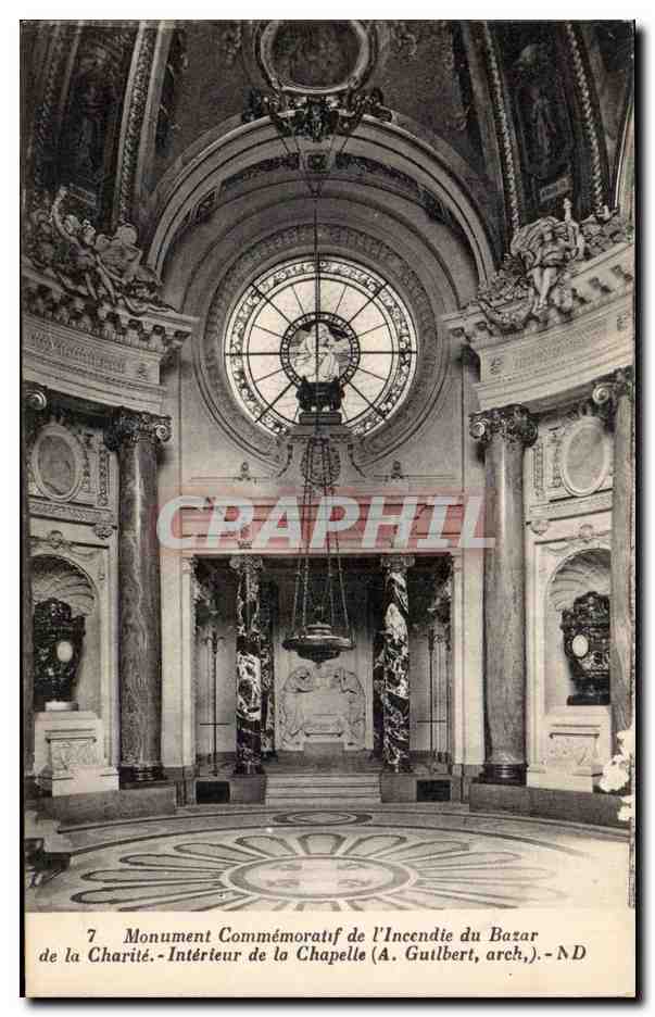 Paris - 1 - Mounment Commemoratif de l'Incendie du Bazar - CPA 