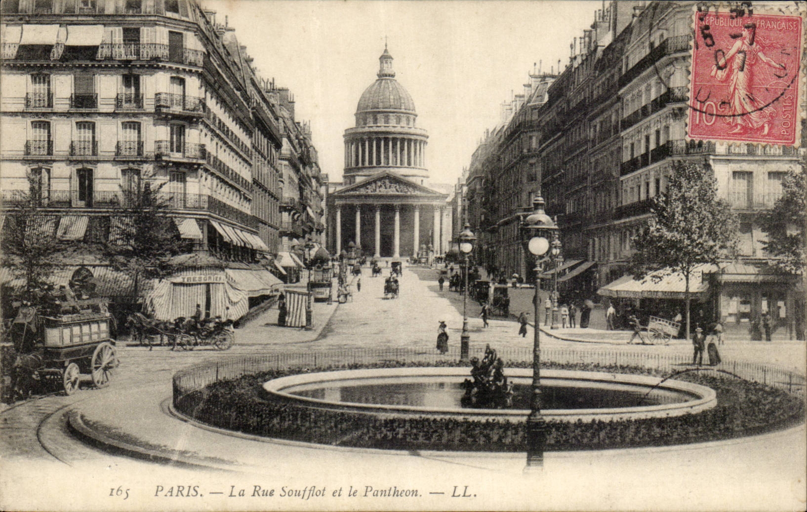 Paris - Le Pantheon Rue Soufflot - CPA 