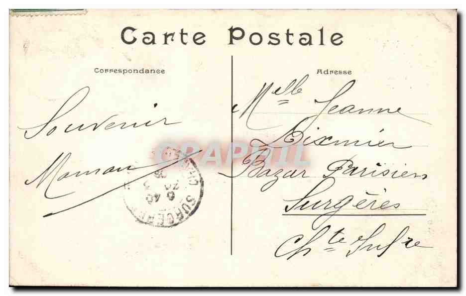 Paris - 3 - Le Square du Temple et Mairie du III arrondissement - CPA  — Rückseite