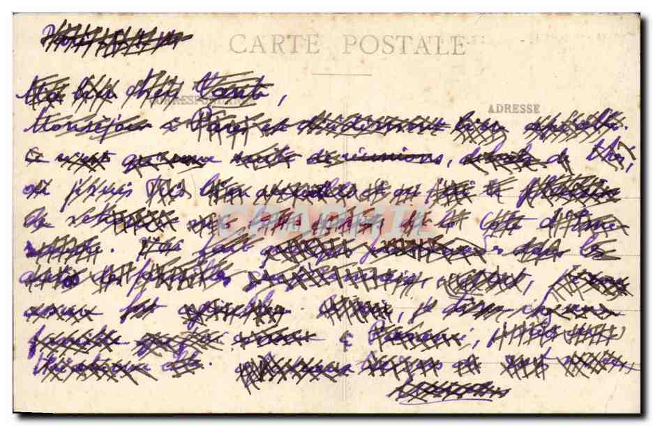 Paris - 2 - La Bourse - CPA  — Rückseite