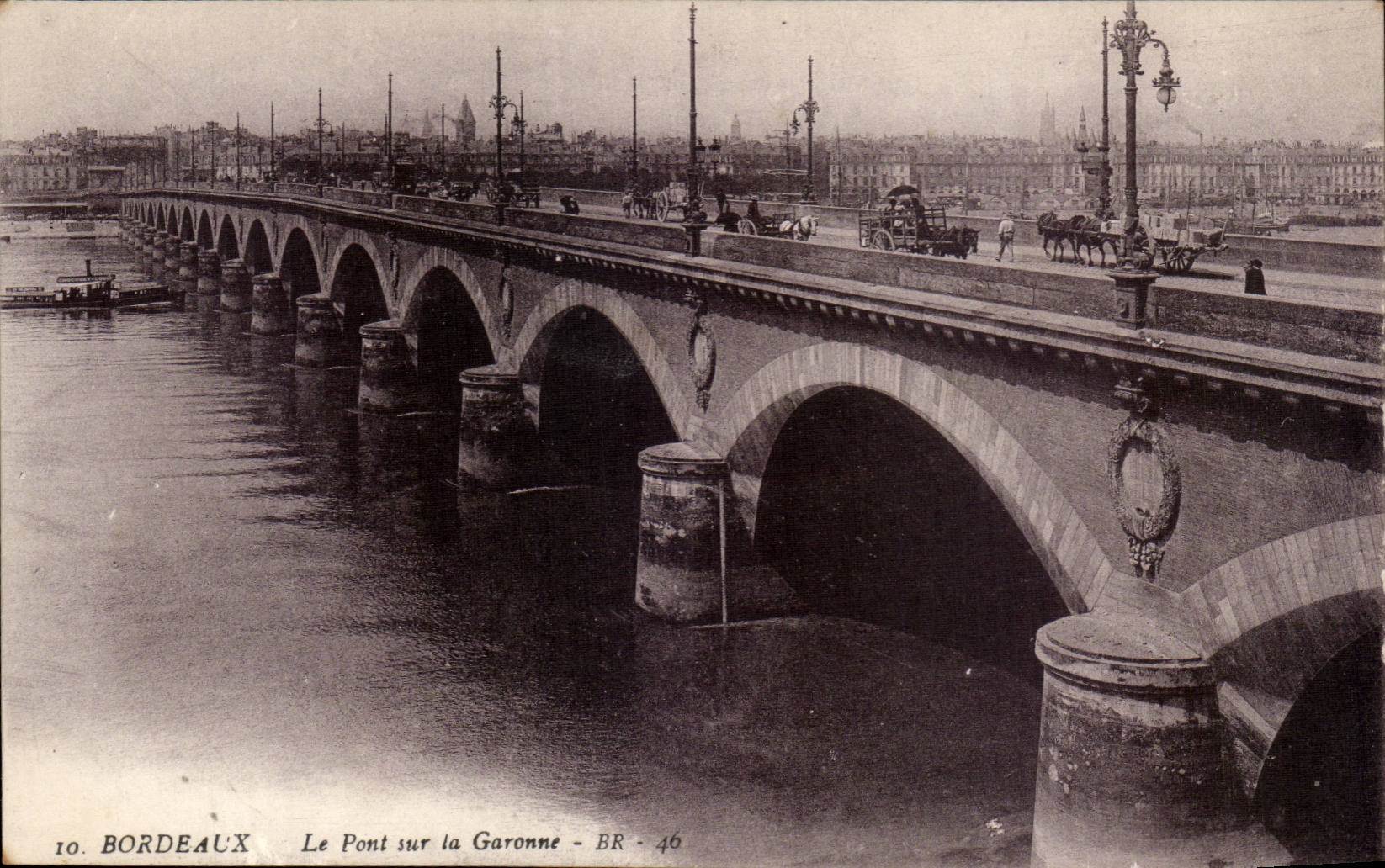 Bordeaux - Le Pont sur la Garonne - CPA 