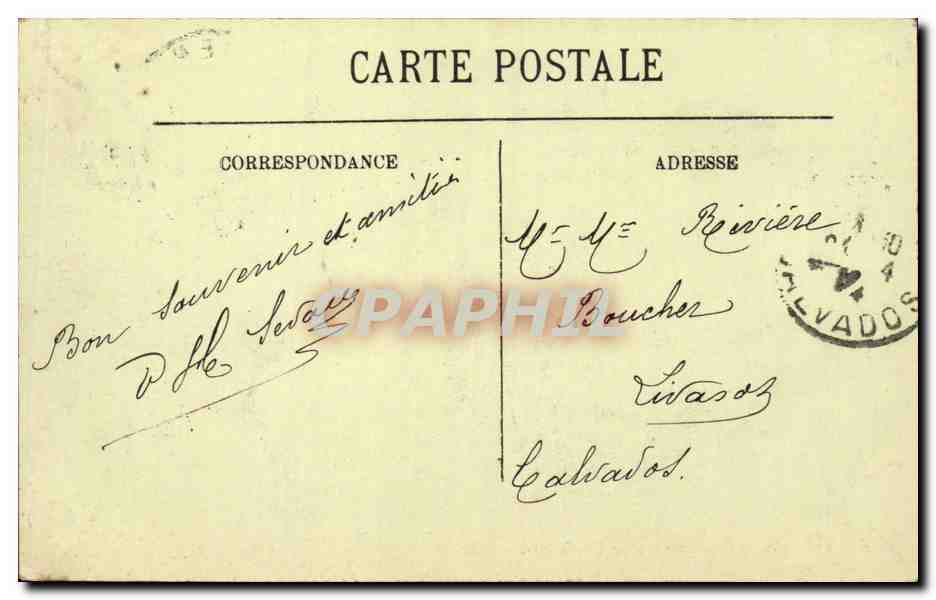 Rouen - Panorama pris de Bonsecours - CPA  — Verso