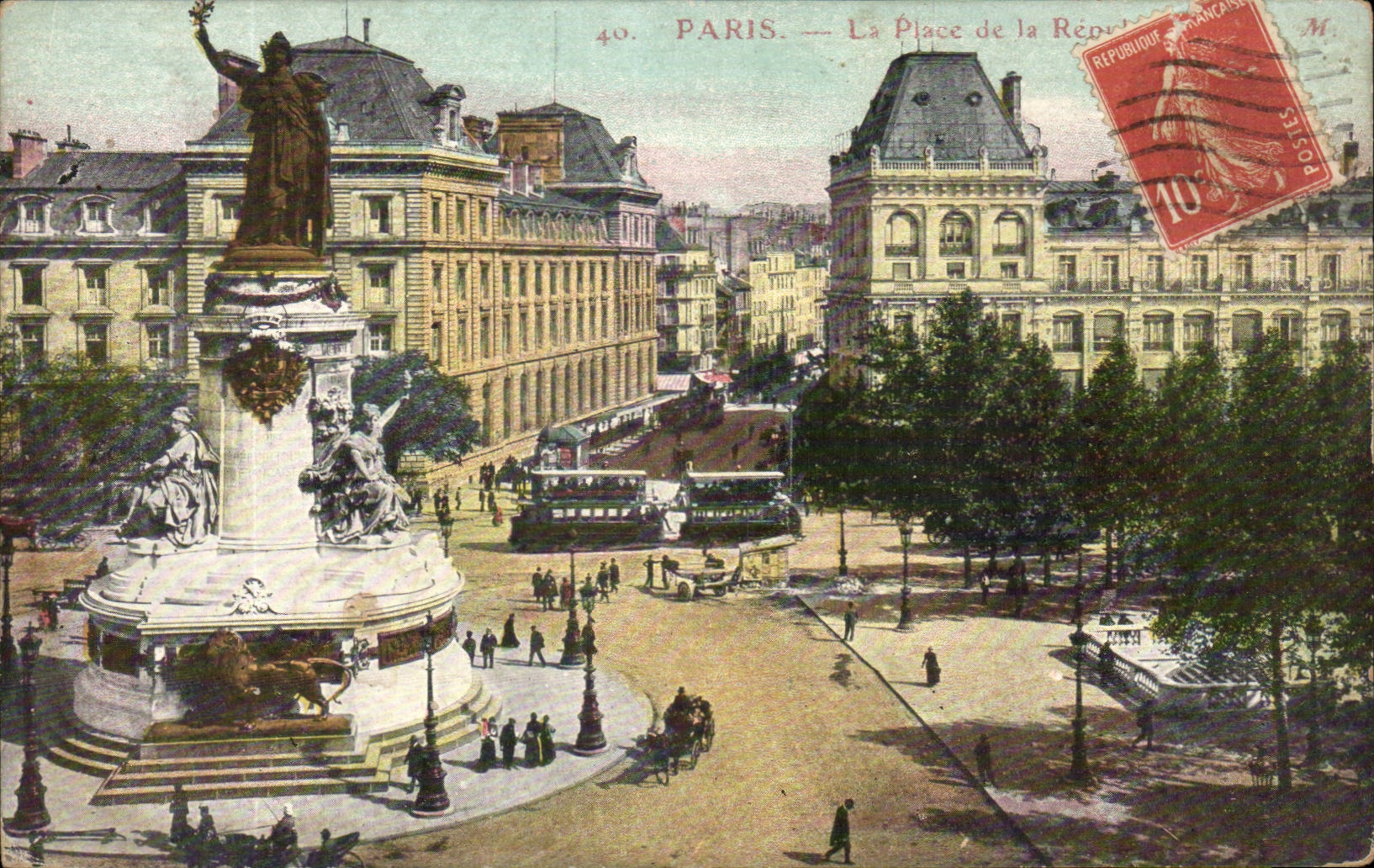 Paris - 10 - Place de la Republique - CPA 