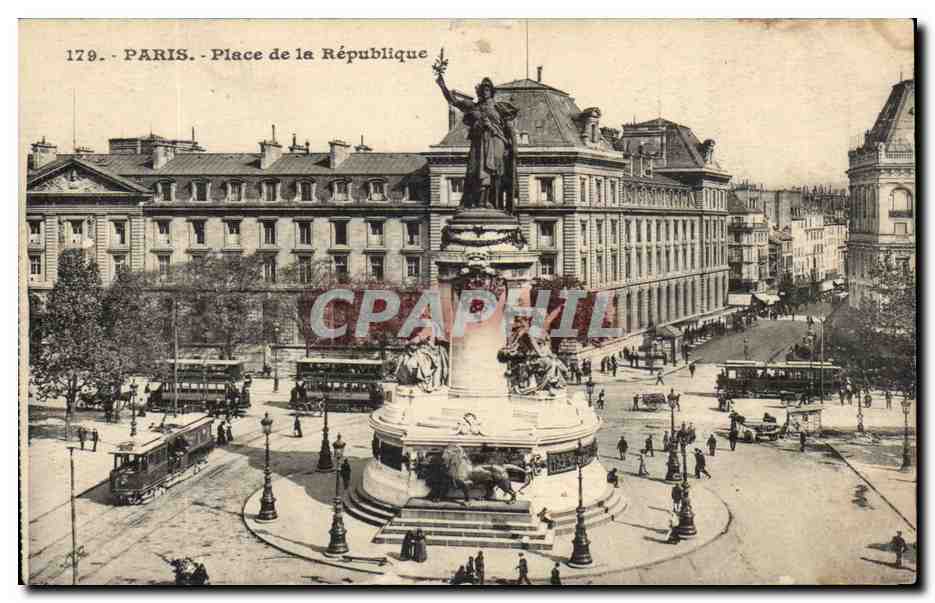 Paris - 10 - Place de la Republique - CPA 