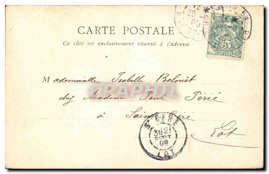Paris - 10 - Place de la Republique - CPA  — Verso