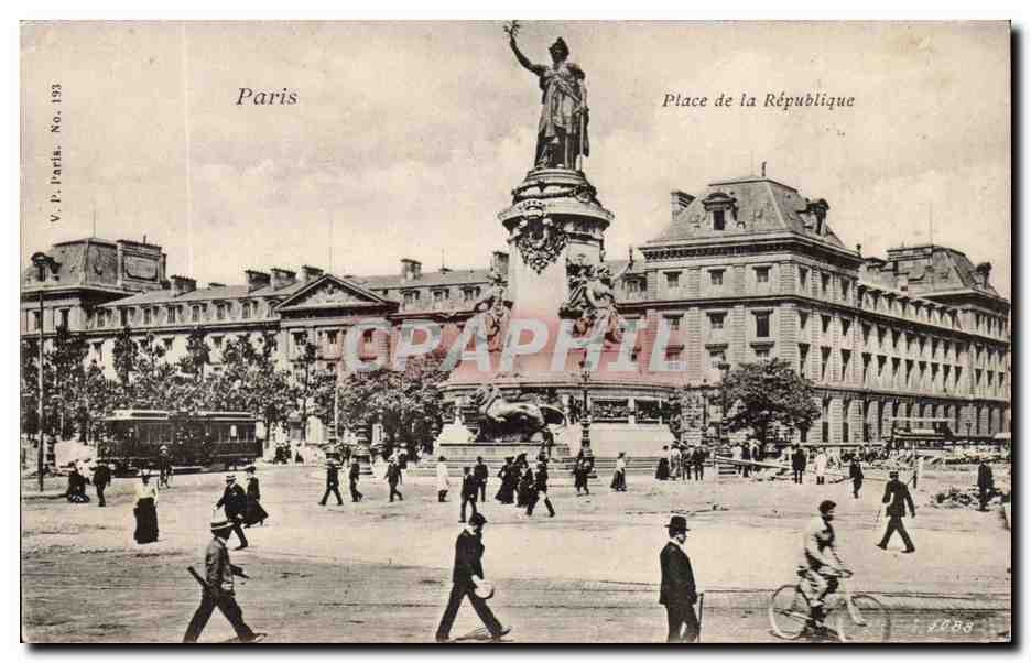 Paris - 10 - Place de la Republique - CPA 