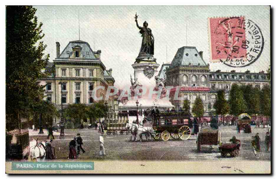 Paris - 10 - Place de la Republique - CPA 