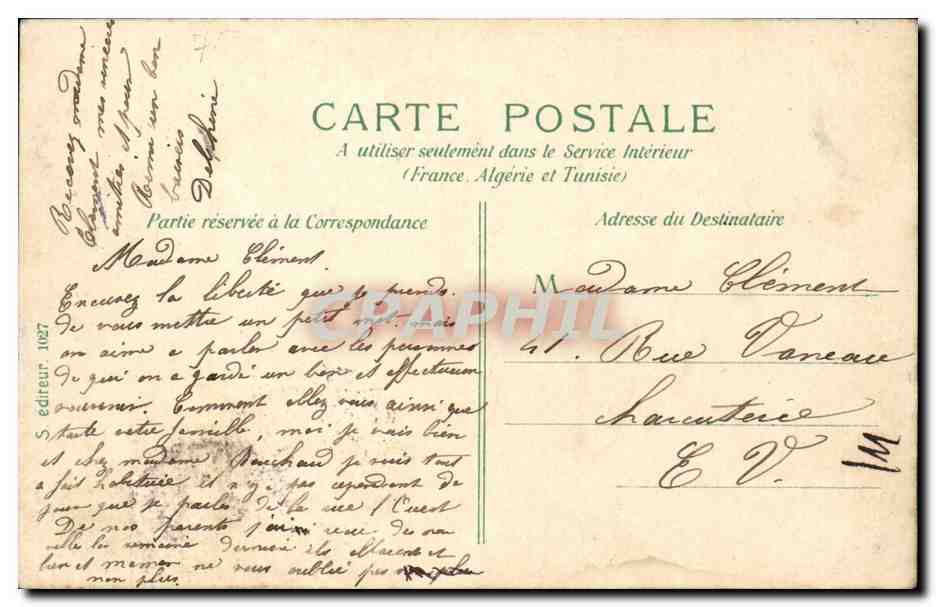 Paris - 10 - Place de la Republique - CPA  — Verso