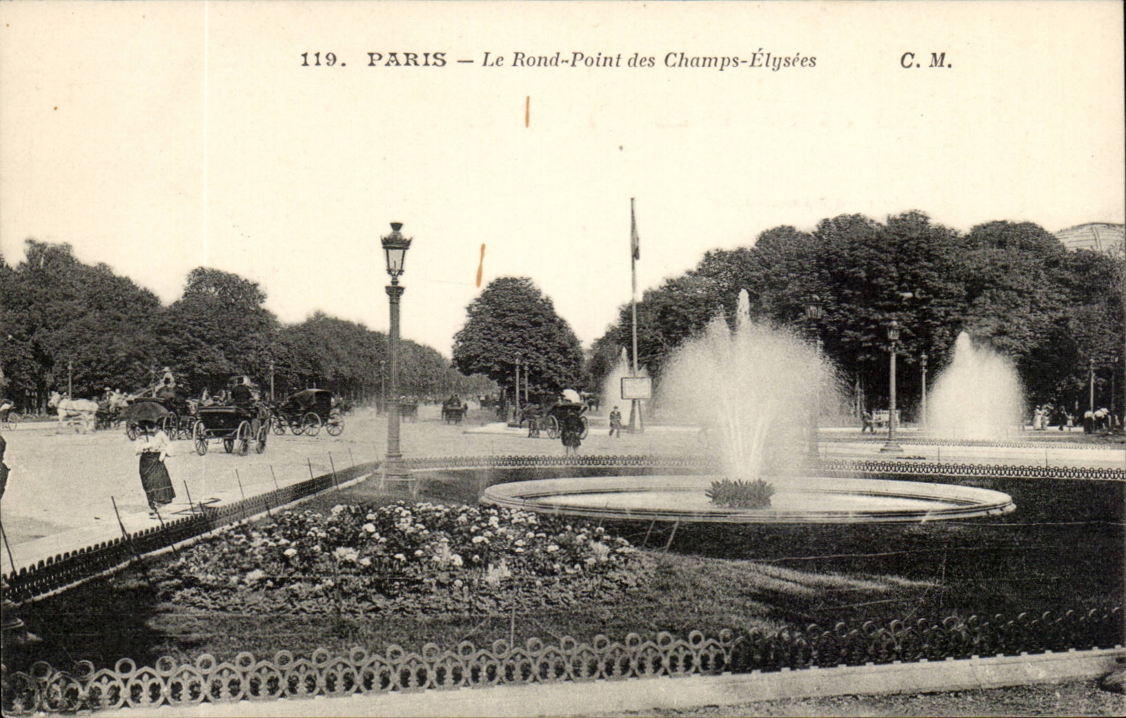 Paris - 8 - Le Rond Point des Champs Elysees - CPA 