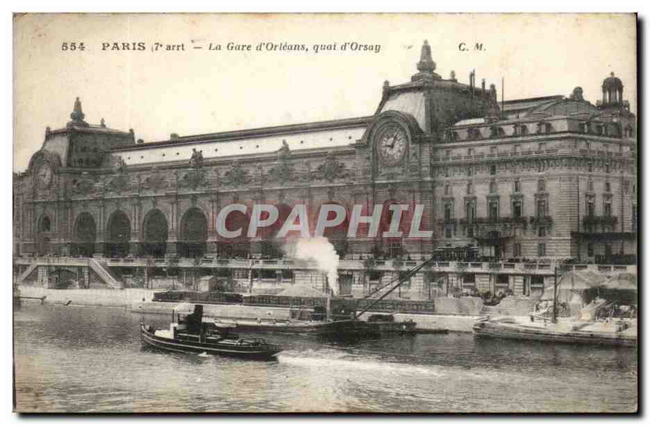 Paris - 13 - La Gare d'Orleans - quai d'Orsay - CPA 