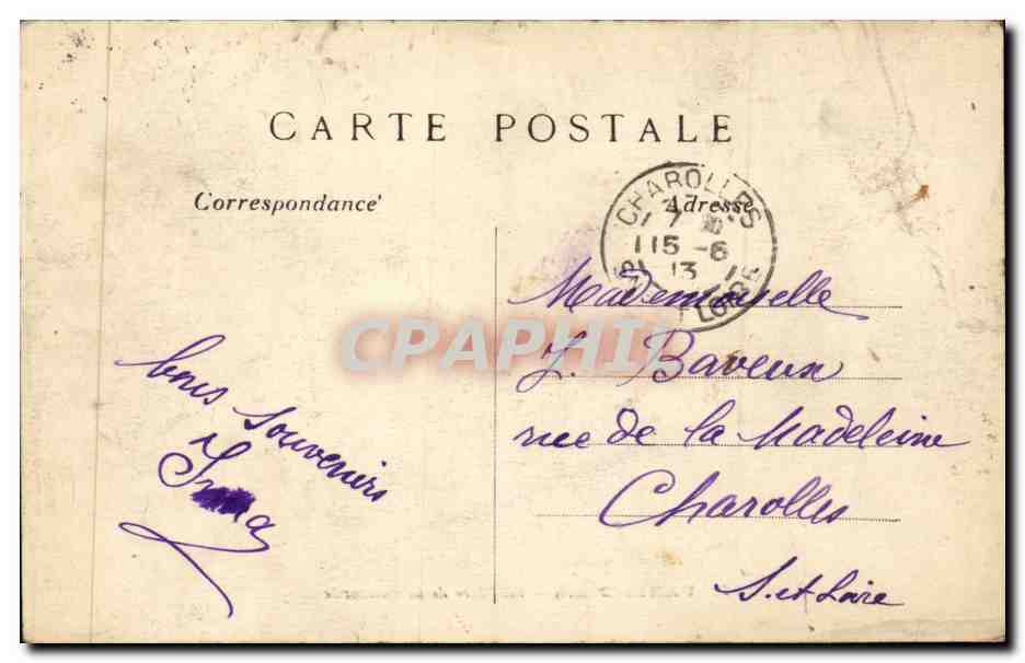 Paris - 8 - Place de la Concorde Tour Eiffel Marchand de journaux Automobile - CPA  — Verso