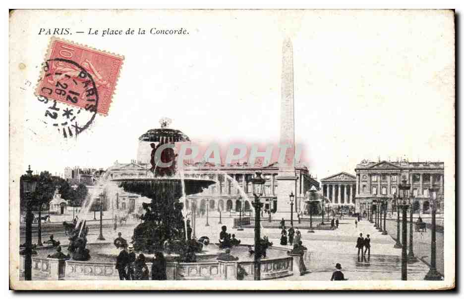 Paris - 8 - Place de la Concorde - CPA 