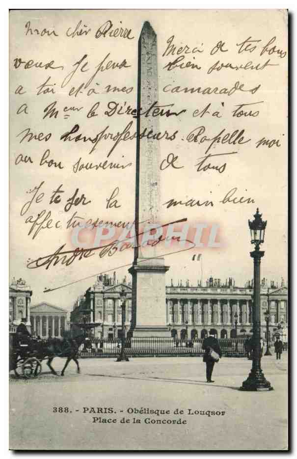 Paris - 8 - Place de la Concorde - CPA 