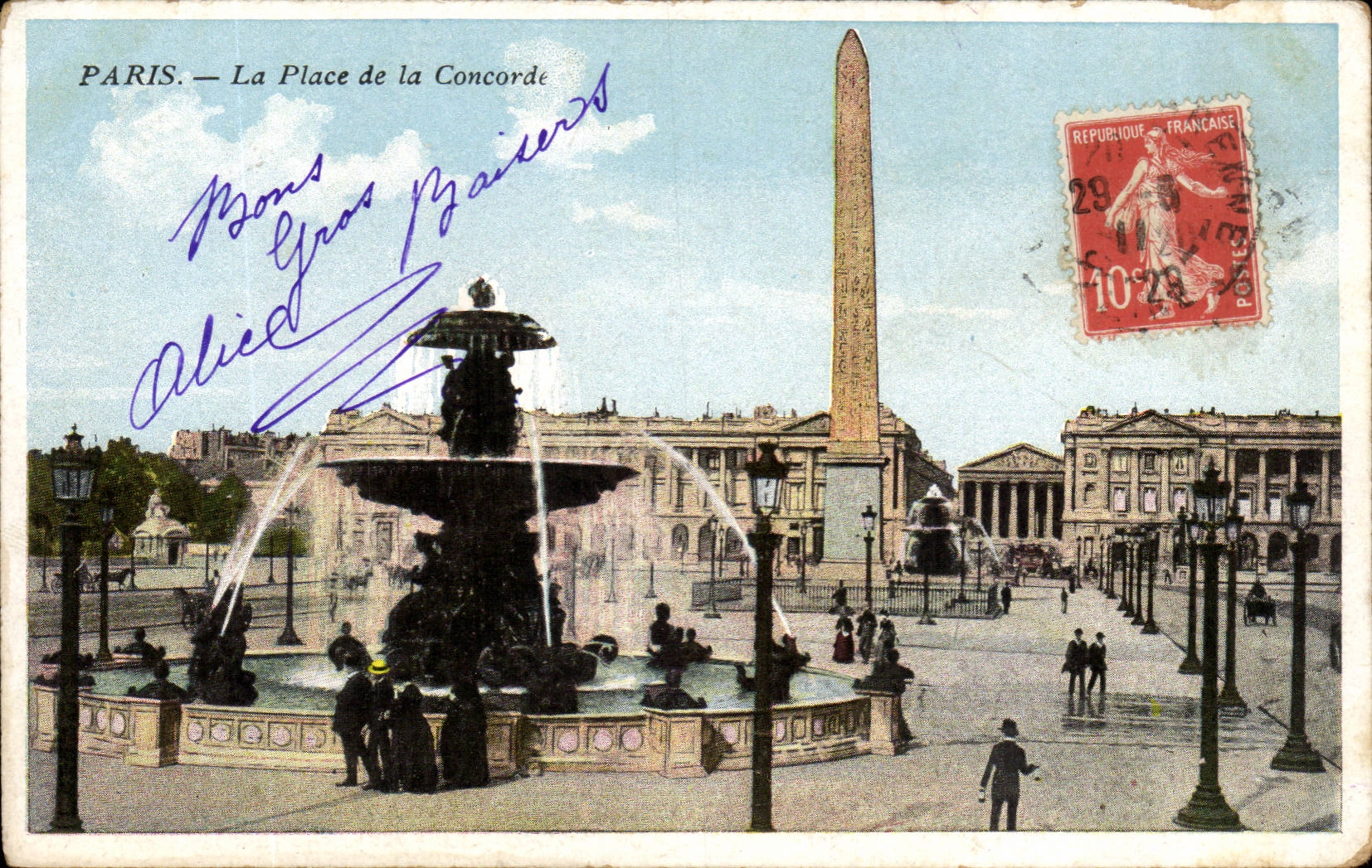 Paris - 8 - Place de la Concorde - CPA 