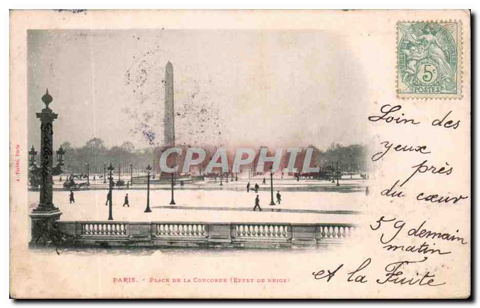Paris - 8 - Place de la Concorde - CPA 