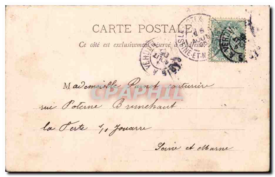 Paris - 8 - Place de la Concorde - CPA  — Rückseite