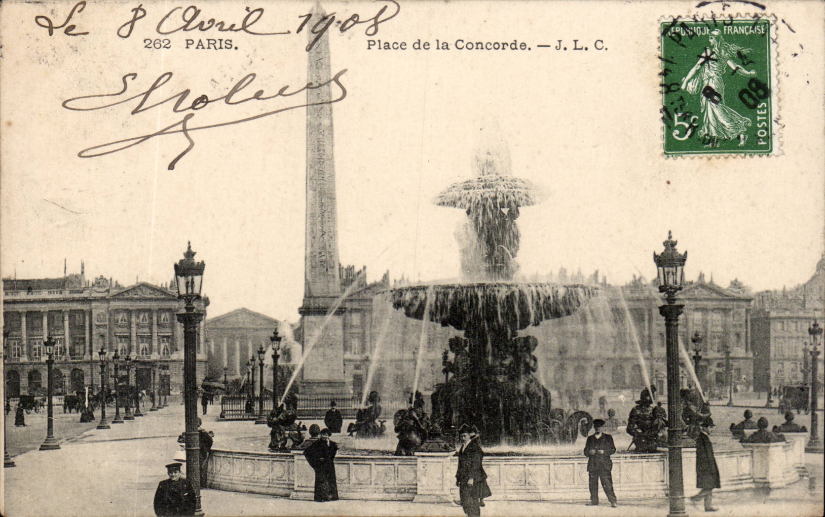 Paris - 8 - Place de la Concorde - CPA 