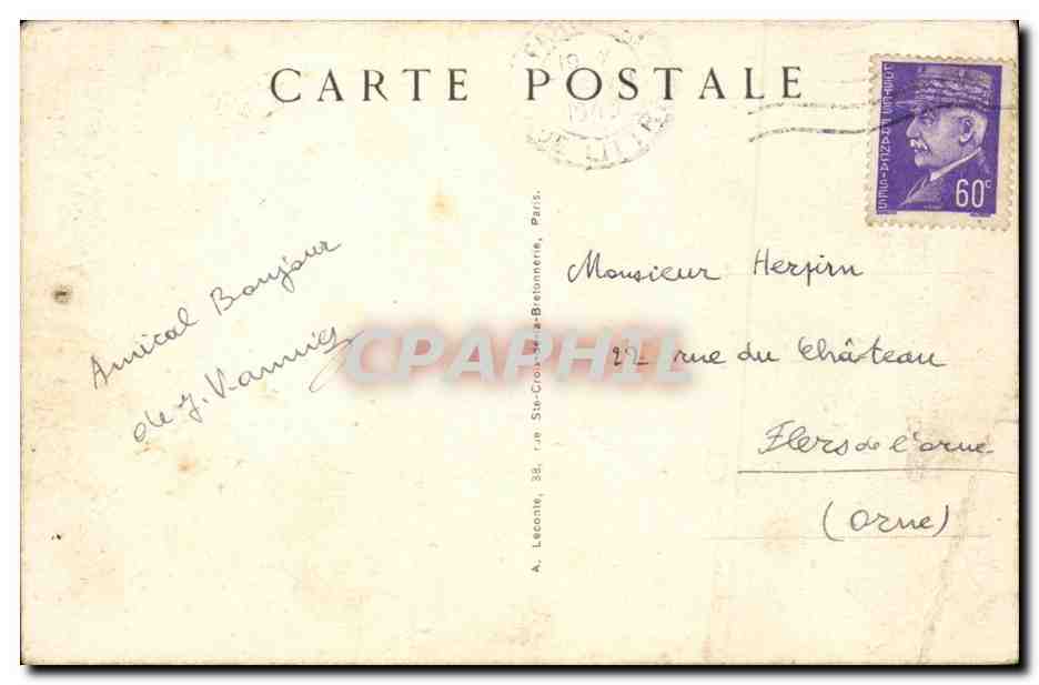 Paris - 8 - Place de la Concorde - Guy - CPA  — Rückseite