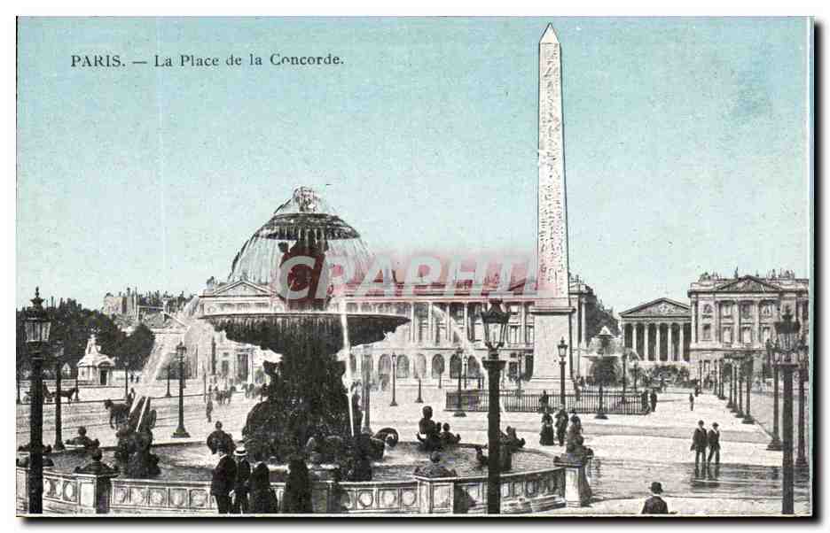 Paris - 8 - Place de la Concorde - CPA 