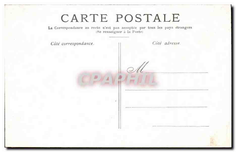 Paris - 8 - Place de la Concorde - CPA  — Verso