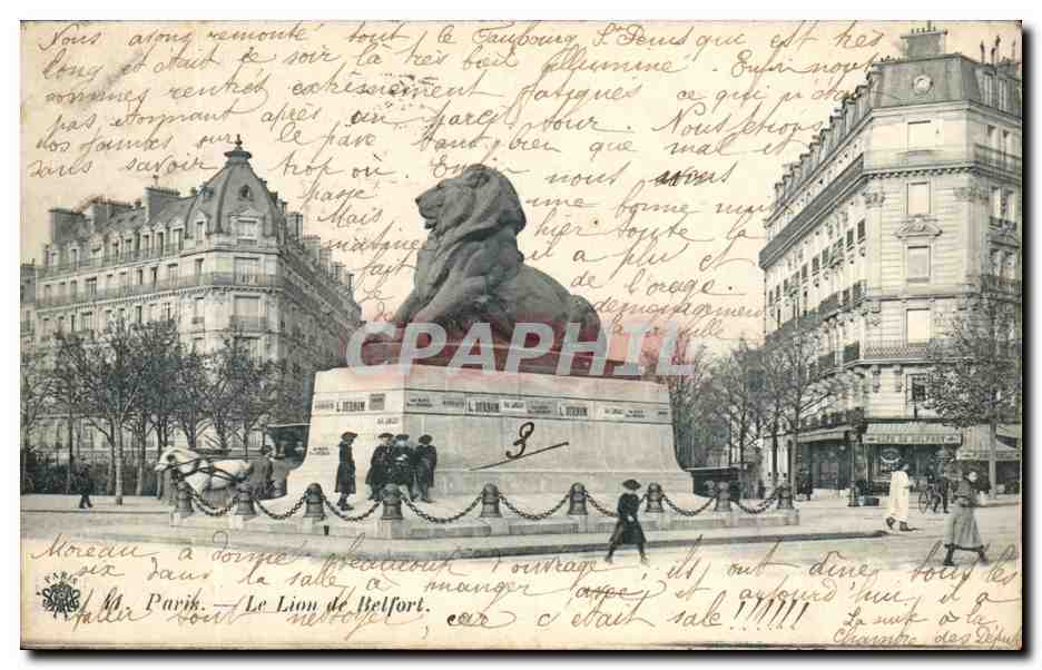 Paris - 14 - Le Lion ed Belfort - CPA 