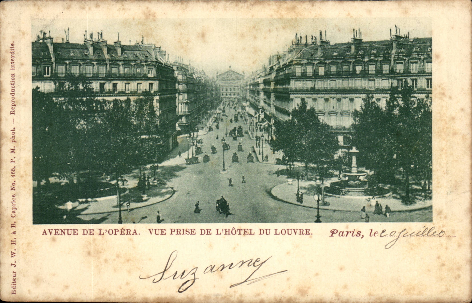 Paris - 9 - Avenue du l'Opera - Hotel du Louvre - CPA 
