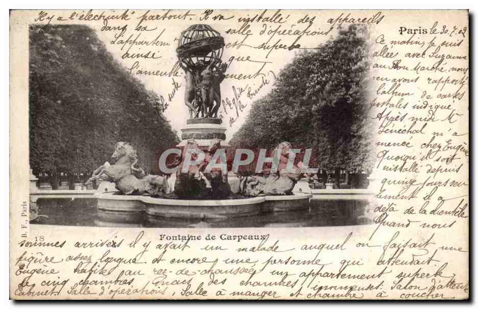 Paris - 6 - Jardin du Luxembourg - Fontaine des Carpeaux - CPA 