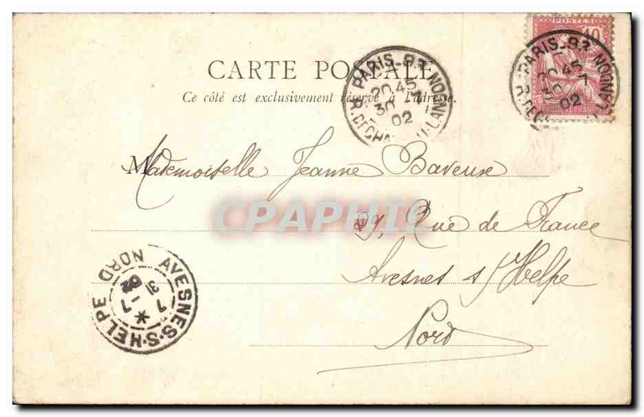 Paris - 6 - Jardin du Luxembourg - Fontaine des Carpeaux - CPA  — Rückseite
