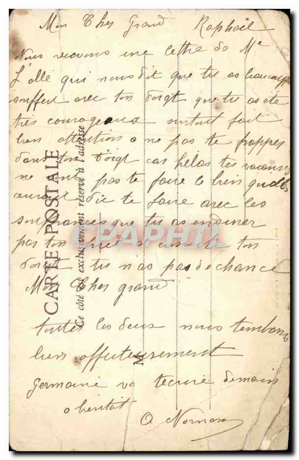Fantaisie - Enfants - Nos petits gate sauce - vin - chef - la cuisine - cooking - CPA — Achterkant