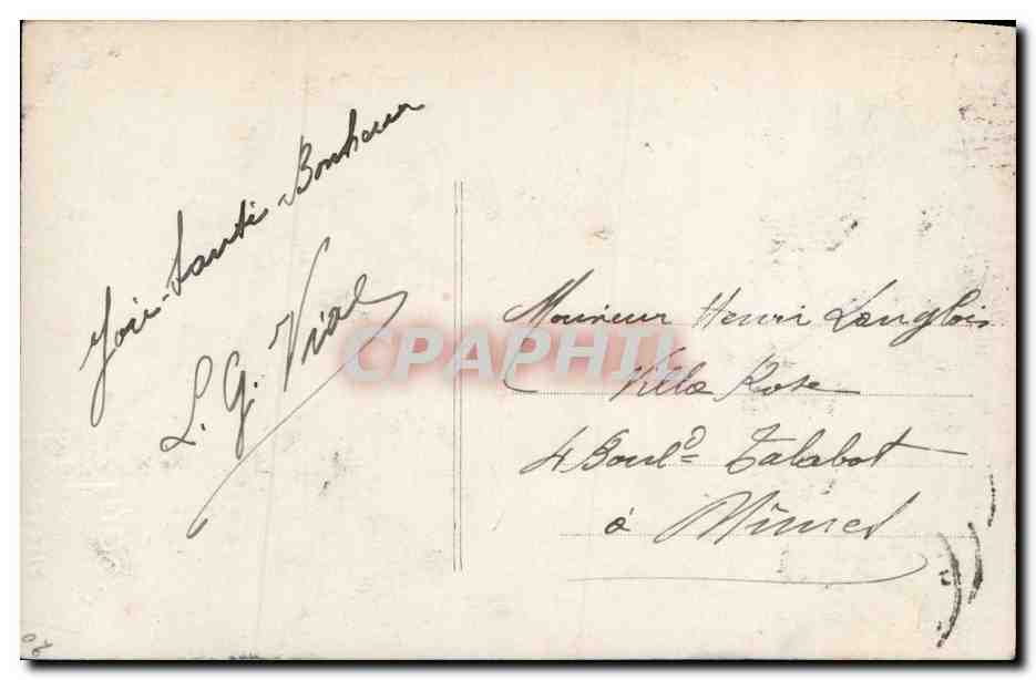 Fantaisie - Enfant - Bonne Annee - houx - holly - CPA  — Rückseite