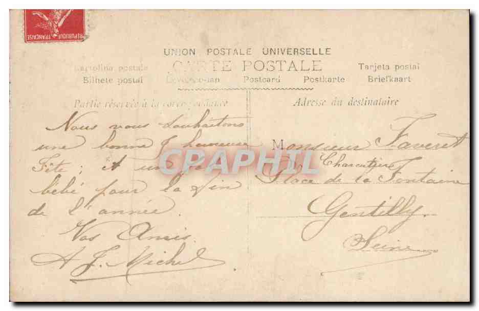 Fantaisie - Femme - Woman holding basket of roses - fleurs - flowers - CPA  — Verso