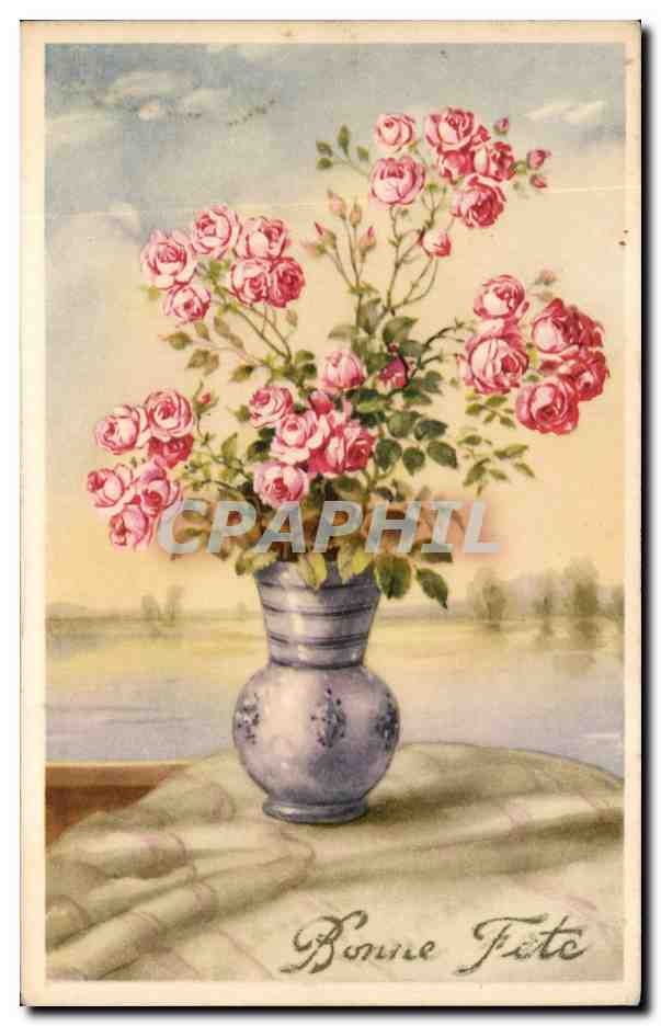 Fetes - fleurs - flowers - Bonne Fete - CPA 