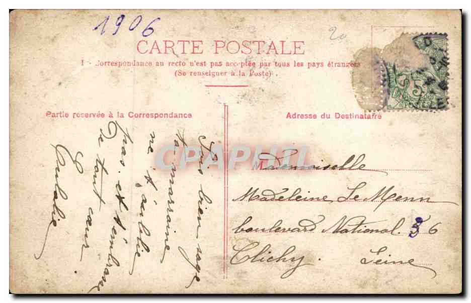 Fantaisie - Enfant - Little girl with cute pigtails - CPA  — Verso