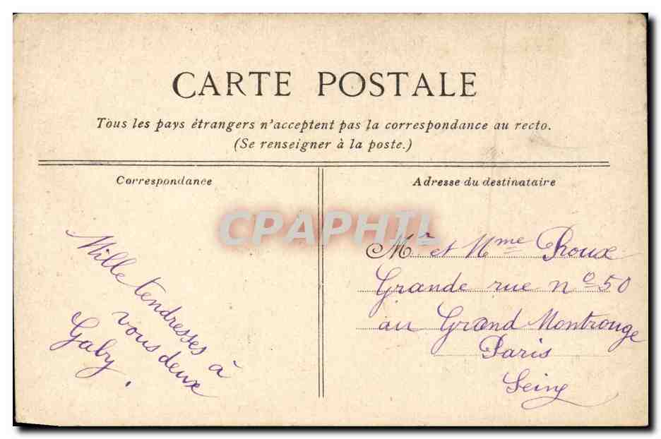Fantaisie - Couple with noble clothing - blue tinge - CPA  — Rückseite