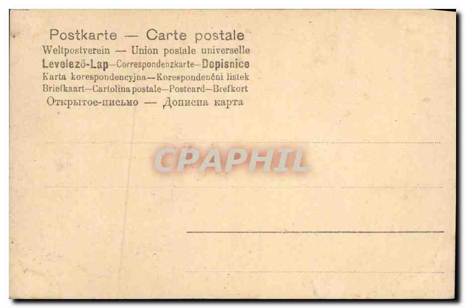 CPA Fantaisie Au bord de la rivier — Verso