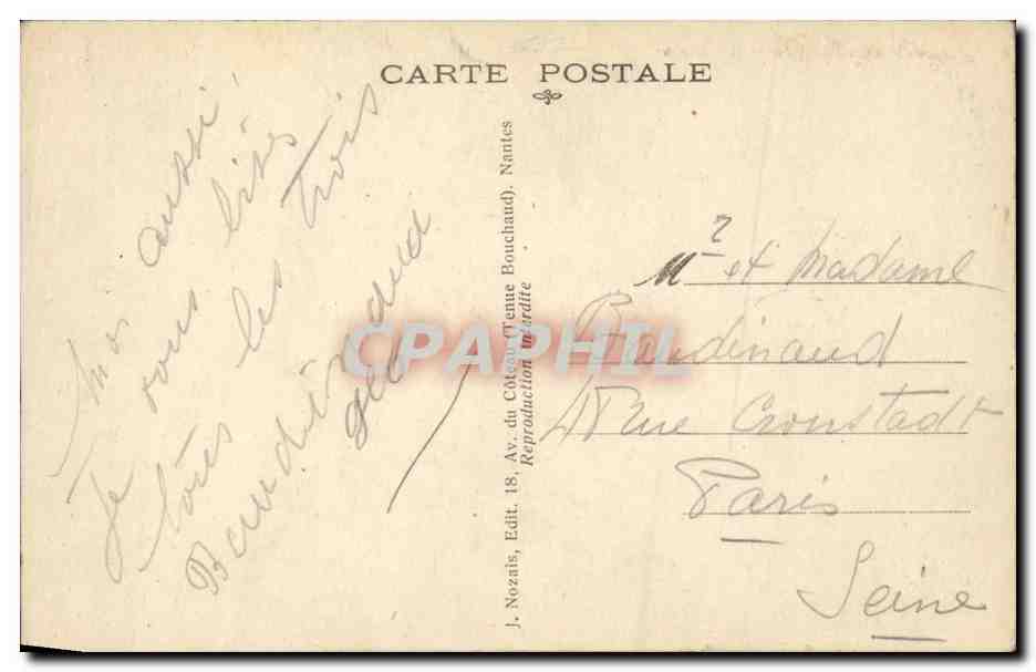 Humour - Funny Image of Couple - CPA  — Rückseite
