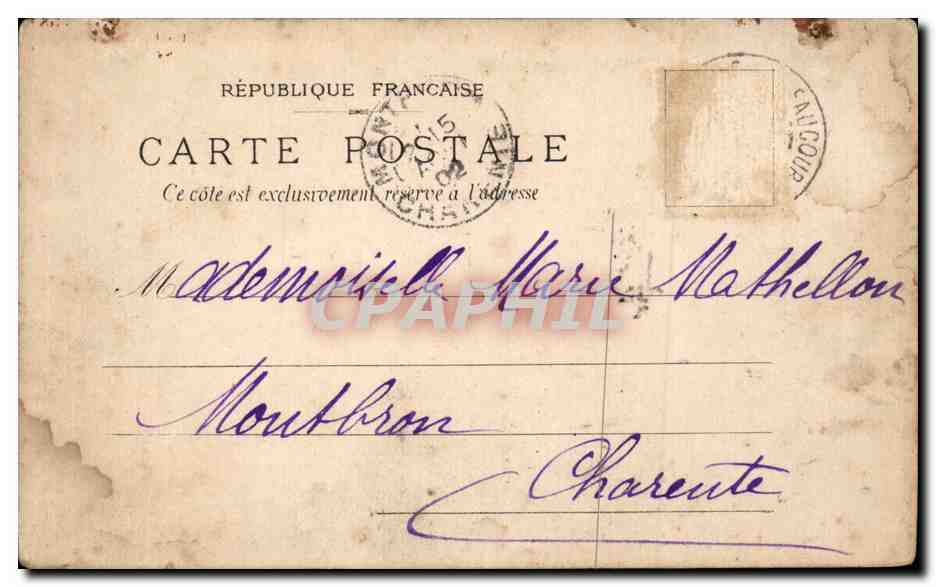 Scène de théâtre — 'Il m'aime, il ne m'aime pas' — La Gélie, 14 août 1902 — Rückseite