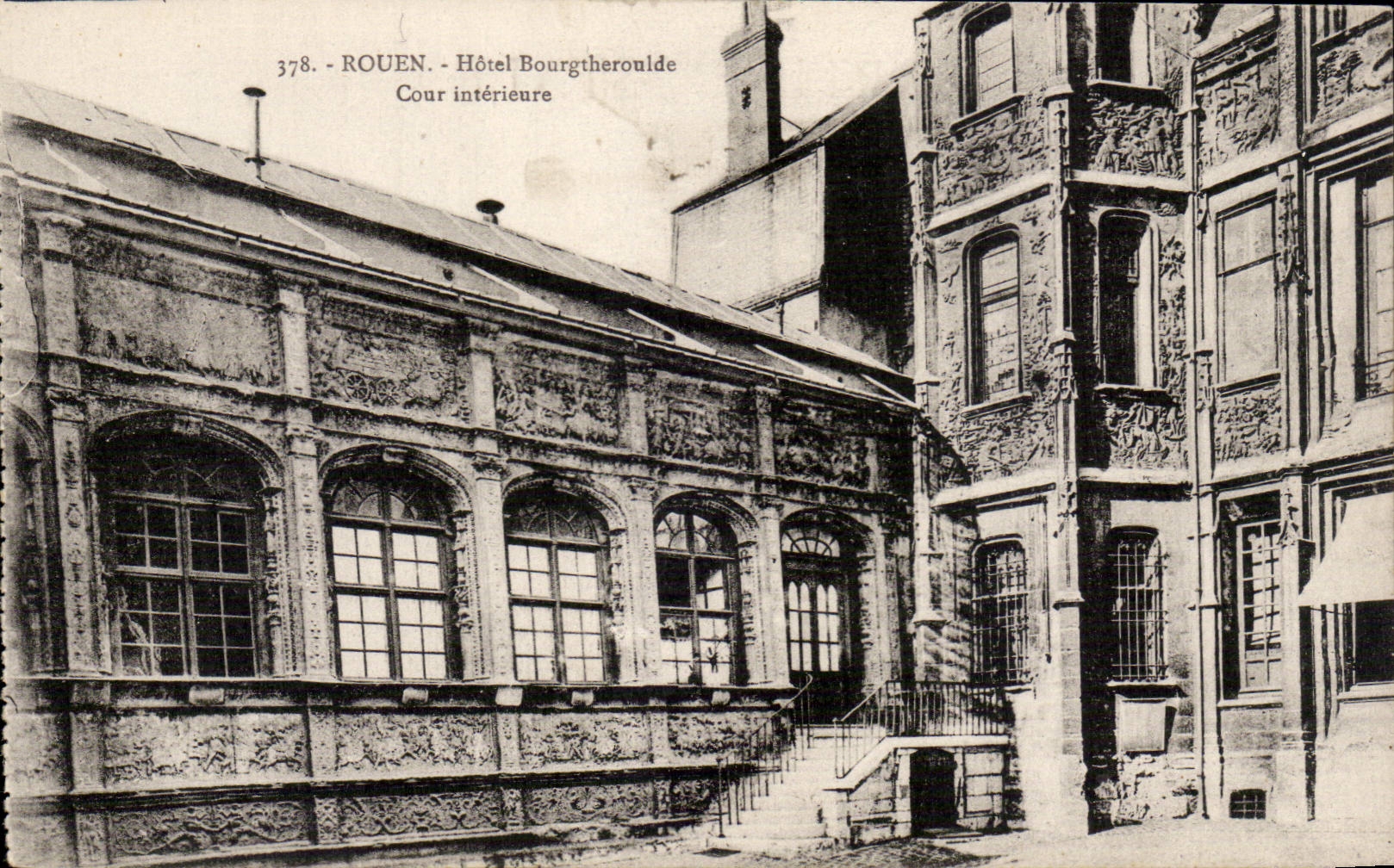 Rouen - Hotel Bourtheroulde - Cour Interieur - CPA 